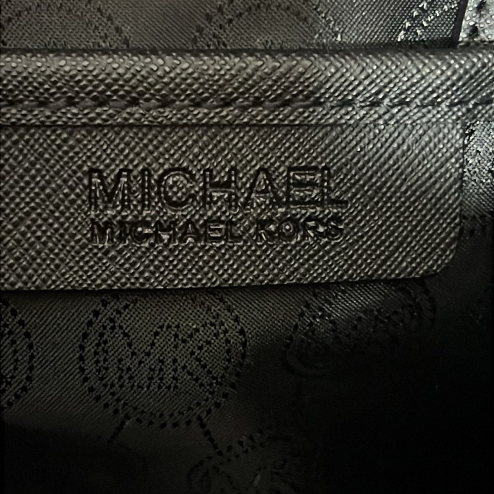 Michael Kors Black Saffiano Large Tote with Gold Accents Size: 11X18 - Picture 9 of 15